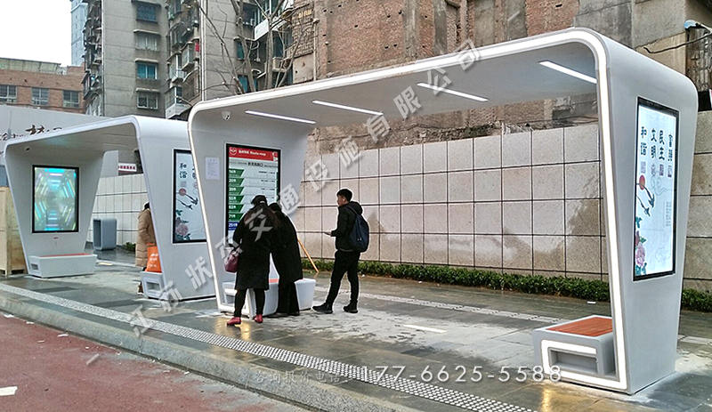 廣東深圳現(xiàn)代公交車站臺案例