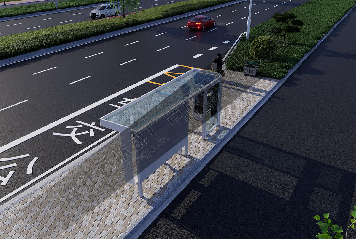 景區(qū)公交候車亭圖片